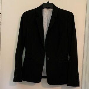 Express Black Women's Single-Button Blazer